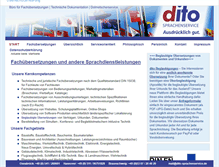 Tablet Screenshot of dito-sprachenservice.com